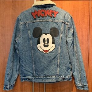 Levi's Blue Jean Jacket with Mickey Mouse Design